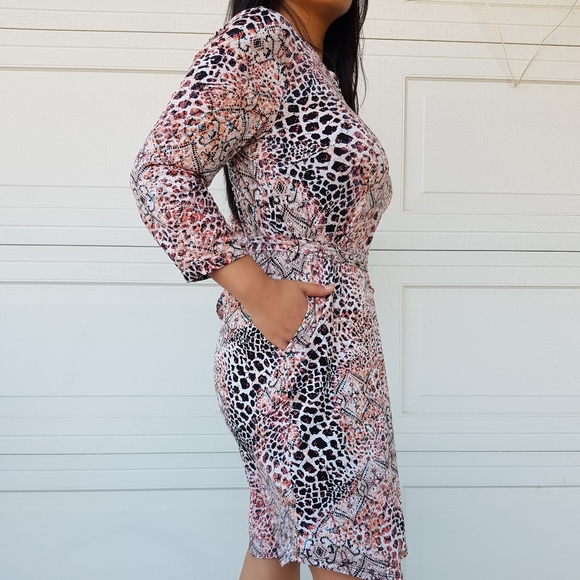 Dana Buchman Patterned Dress - Picture 4 of 8